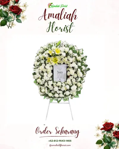 Krans Bunga Duka Cita di Bido